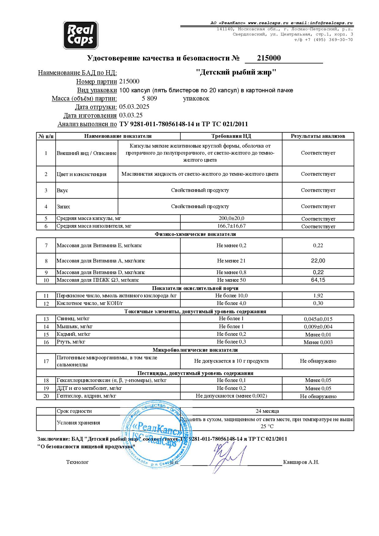 Паспорт №032025
